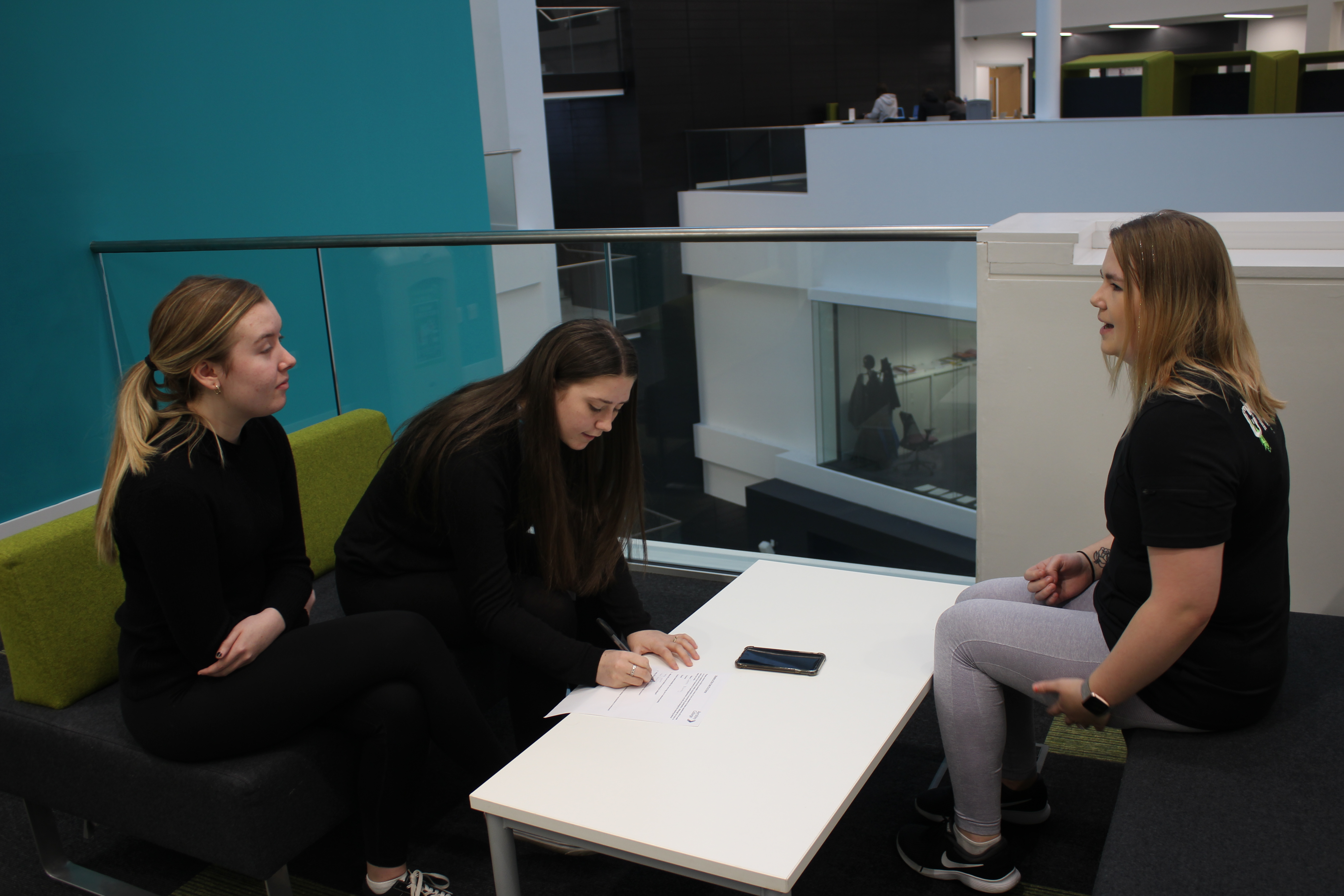 Hannah and Kirsty Interviewing Sports